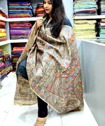 TUSSAR GHICHA SILK DUPATTA