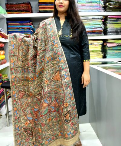TUSSAR GHICHA SILK DUPATTA