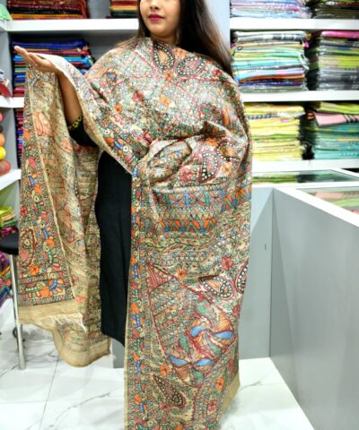 TUSSAR GHICHA SILK DUPATTA