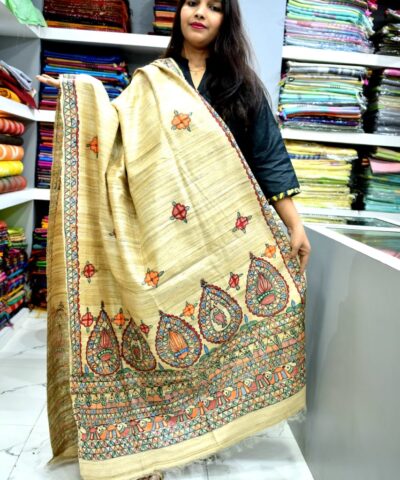 TUSSAR GHICHA SILK DUPATTA