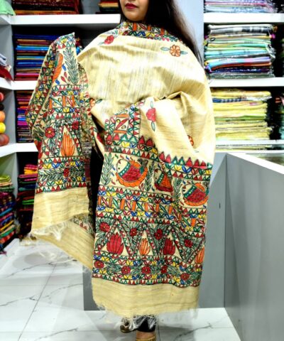 TUSSAR GHICHA SILK DUPATTA