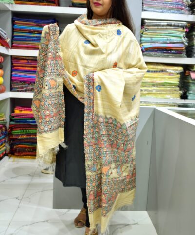 TUSSAR GHICHA SILK DUPATTA