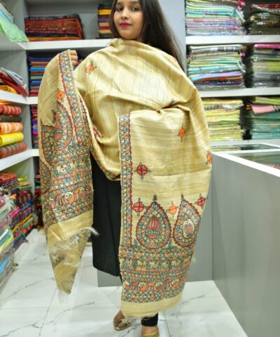 TUSSAR GHICHA SILK DUPATTA