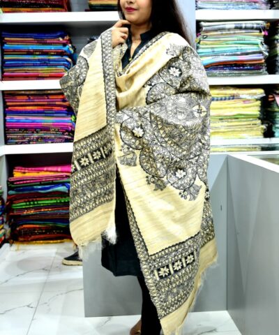 TUSSAR GHICHA SILK DUPATTA