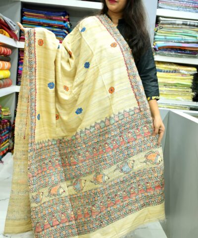 TUSSAR GHICHA SILK DUPATTA