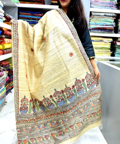 TUSSAR GHICHA SILK DUPATTA
