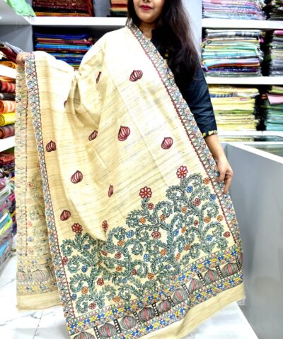 TUSSAR GHICHA SILK DUPATTA