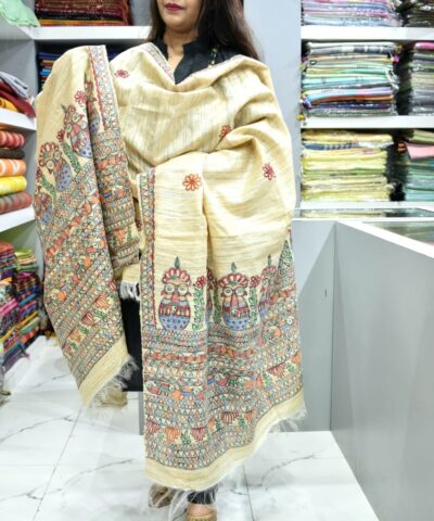 TUSSAR GHICHA SILK DUPATTA
