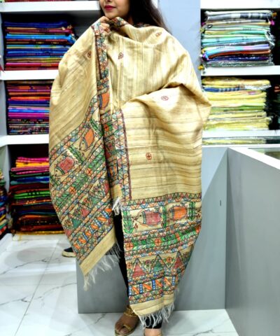 TUSSAR GHICHA SILK DUPATTA