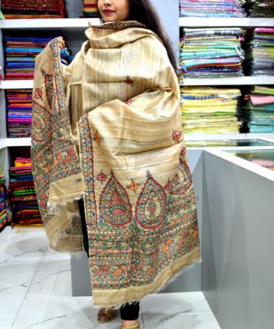 TUSSSAR GHICHA SILK DUPATTA