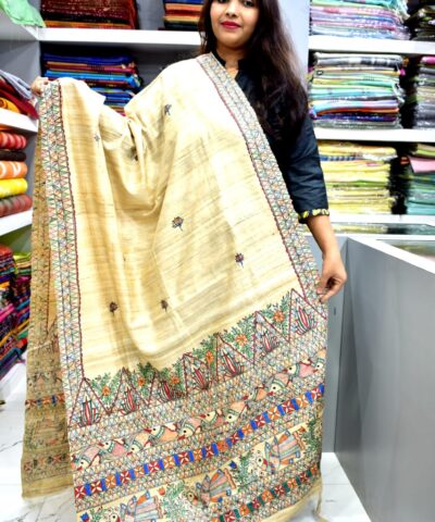 TUSSAR GHICHA SILK DUPATTA