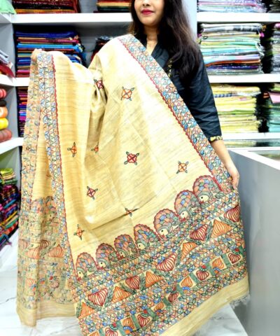 TUSSAR GHICHA SILK DUPATTA