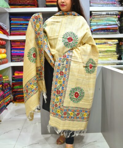 TUSSAR GHICHA SILK DUPATTA