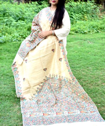 TUSSAR GHICHA SILK DUPATTA