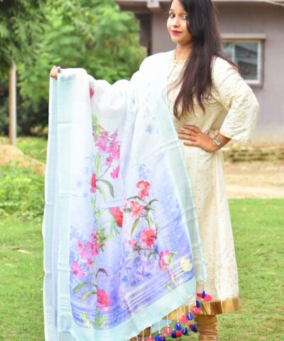 LINEN DIGITAL PRINT DUPATTA